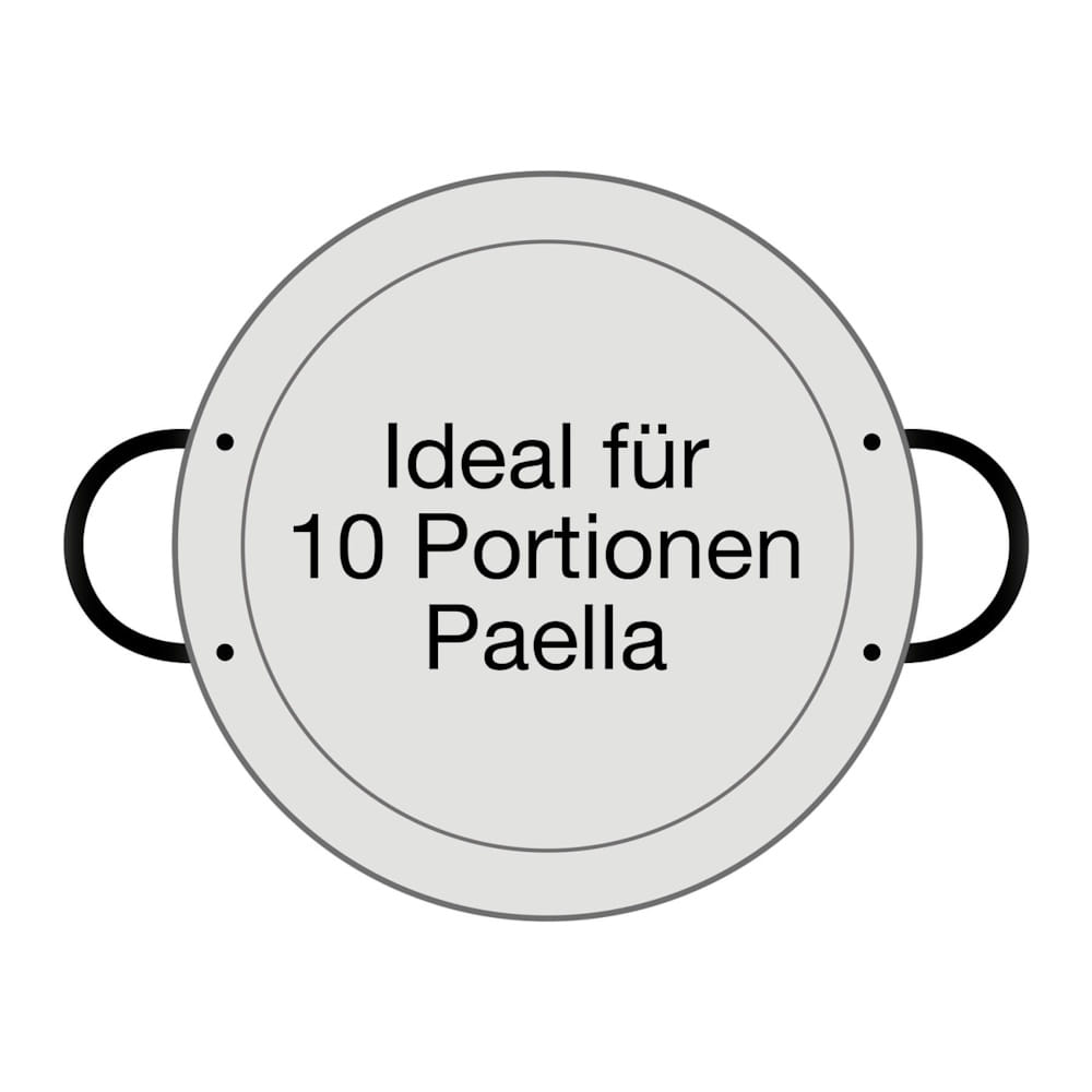 Paella Pfanne Stahl poliert Ø 42 cm